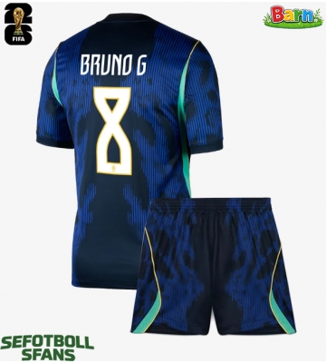 Brasilien Bruno Guimaraes #8 Bortaställ Barn VM 2026 Kortärmad (+ Korta byxor)